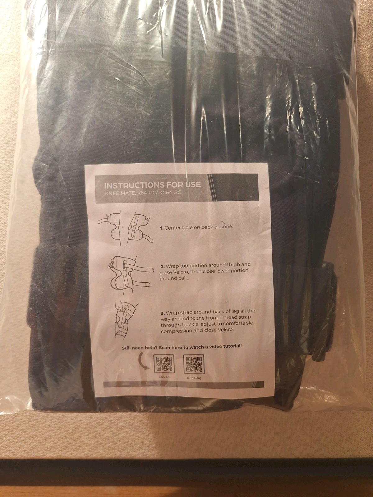 NEW KOOLFLEX WRAP AROUND KNEE BRACE W/ ALUMINUM HINGES SZ XL. VAKC64-PC.