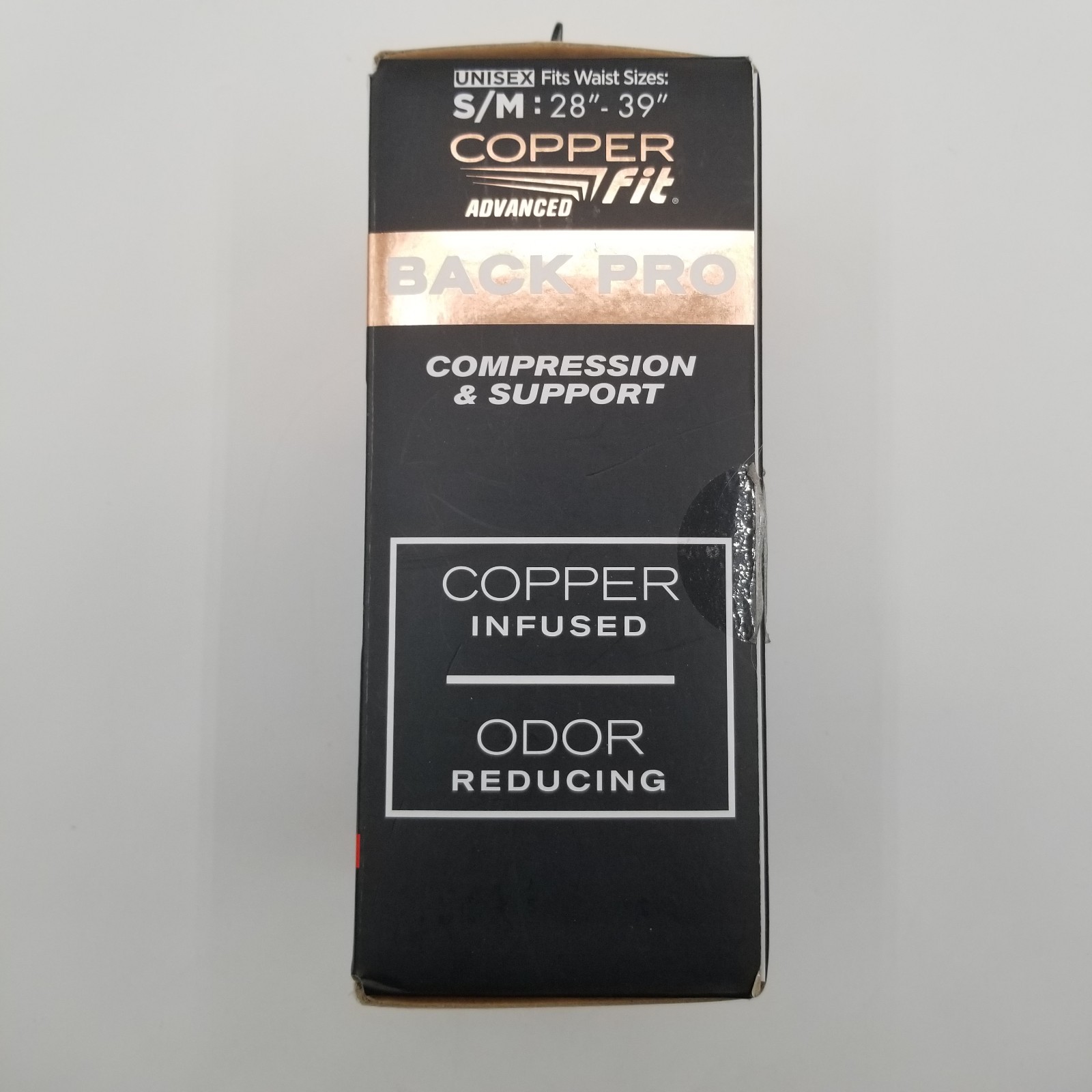 ​Copper Fit Back Pro Lower Back Support Adjustable Power X Straps Lumbar S/M