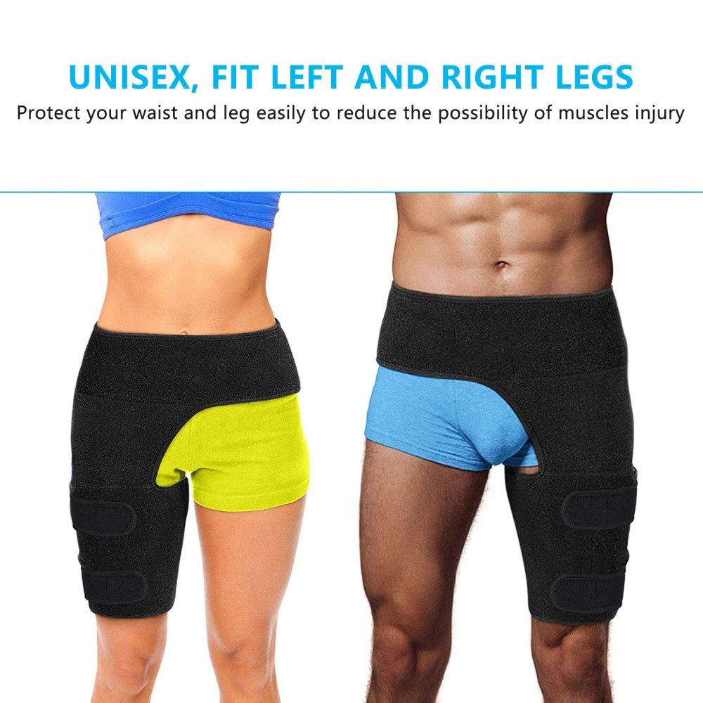 Hip Brace Compression Groin Support for Sciatica Pain Relief Recovery Men Women