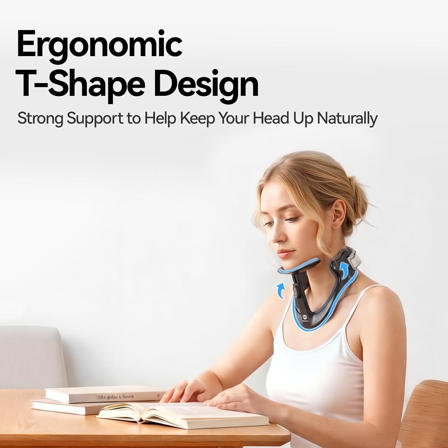 Posture Corrector with Memory Foam Neck Support Cervical Spine Alignment
