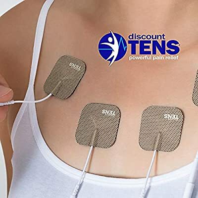 TENS Wired Electrodes Compatible with TENS 7000, Premium Replacement Pads for TE