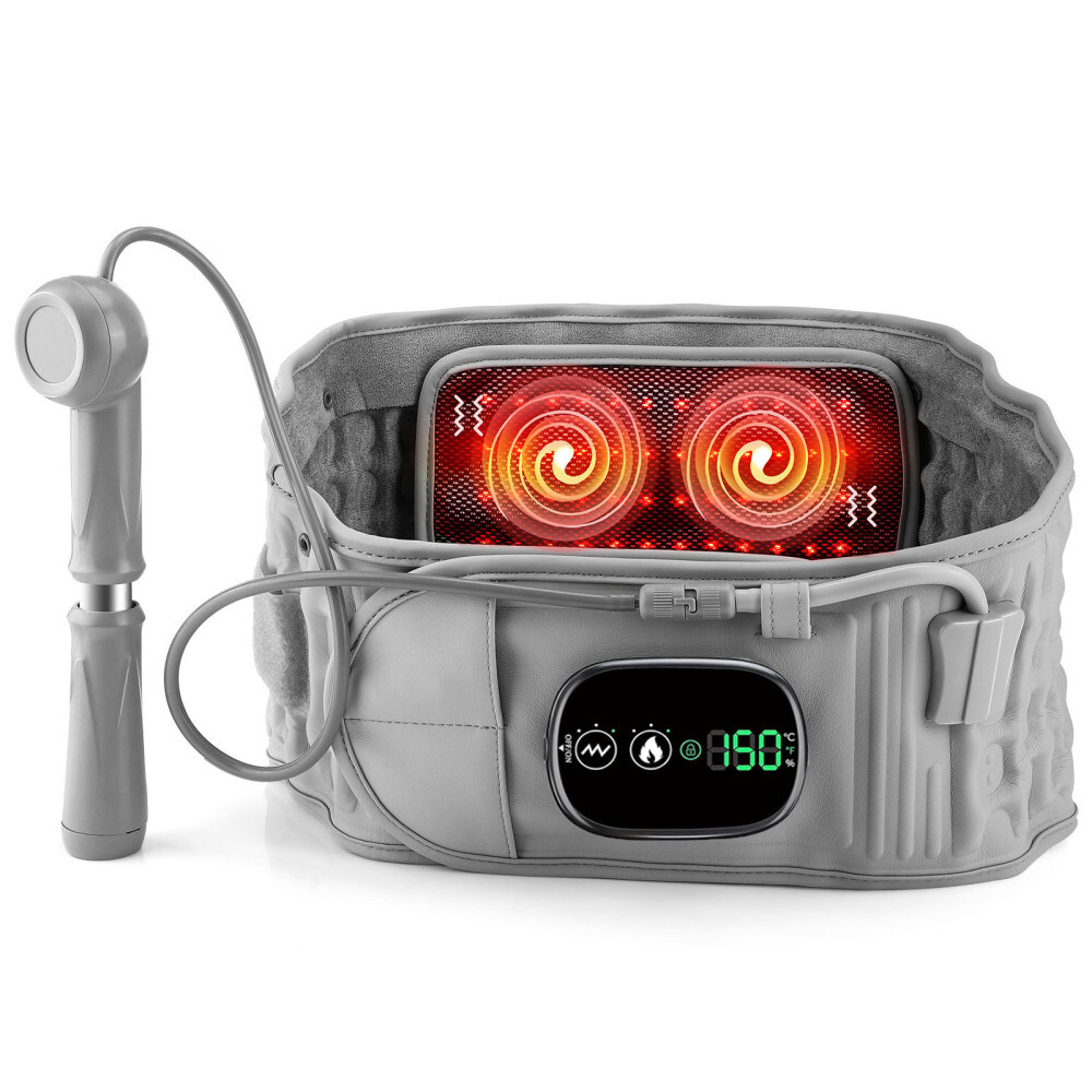 Heating Inflatable Decompression Belt Lumbar Support for Lower Back Pain Relief