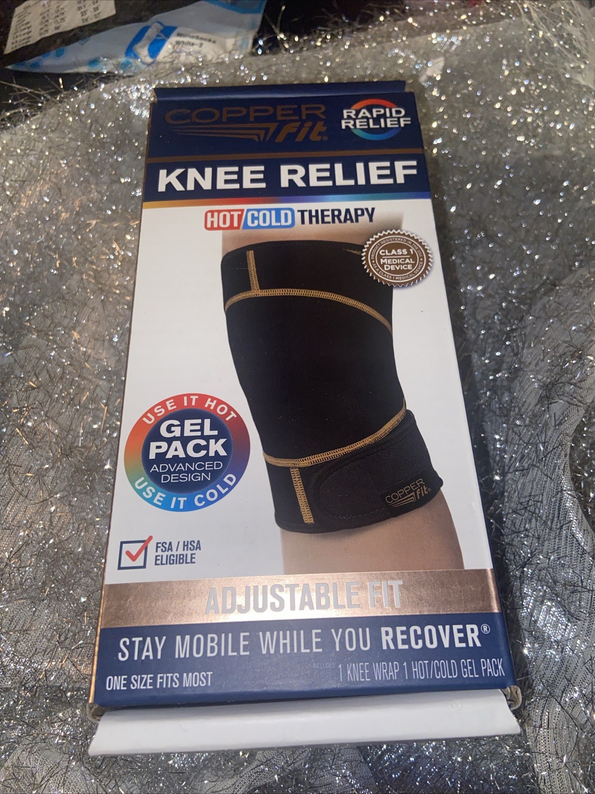 Copper Fit Rapid Relief Knee Hot/Cold Therapy One Size