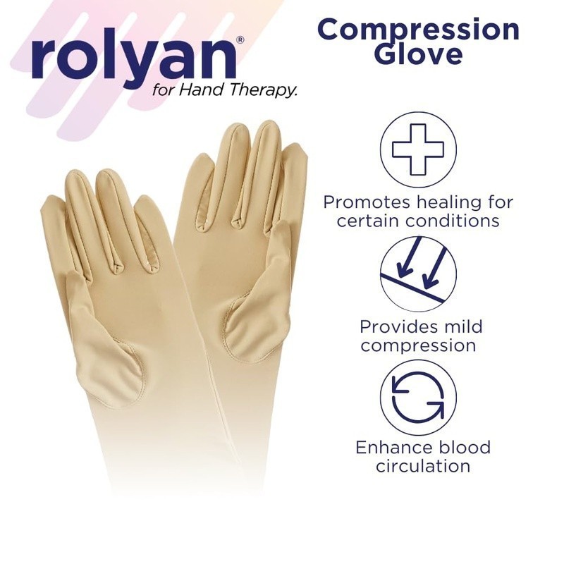 Compression Gloves Swollen Hands Wrist Relief Lymphedema Carpal Tunnel Aid New
