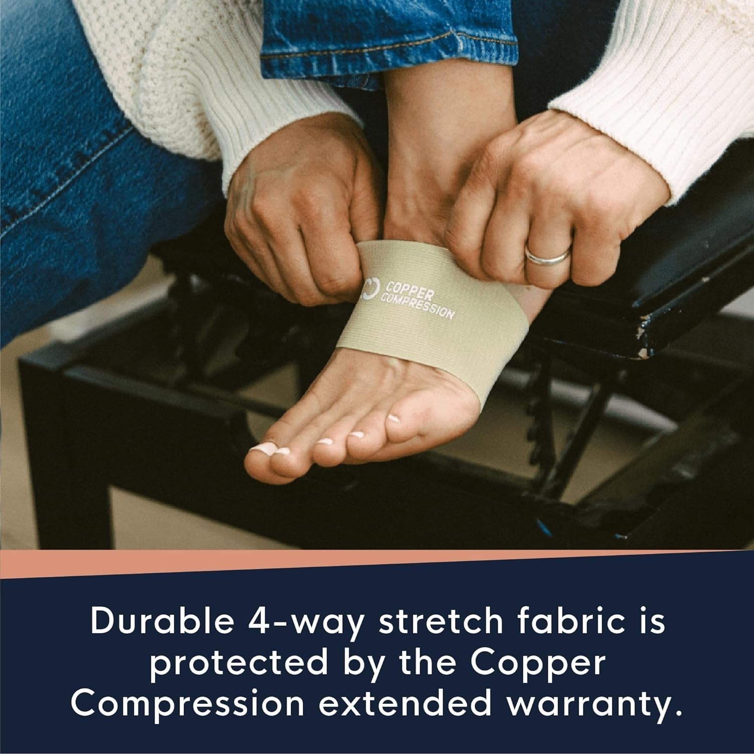 Compression Arch Support Sleeves for Plantar Fasciitis Relief, Flat Feet & High