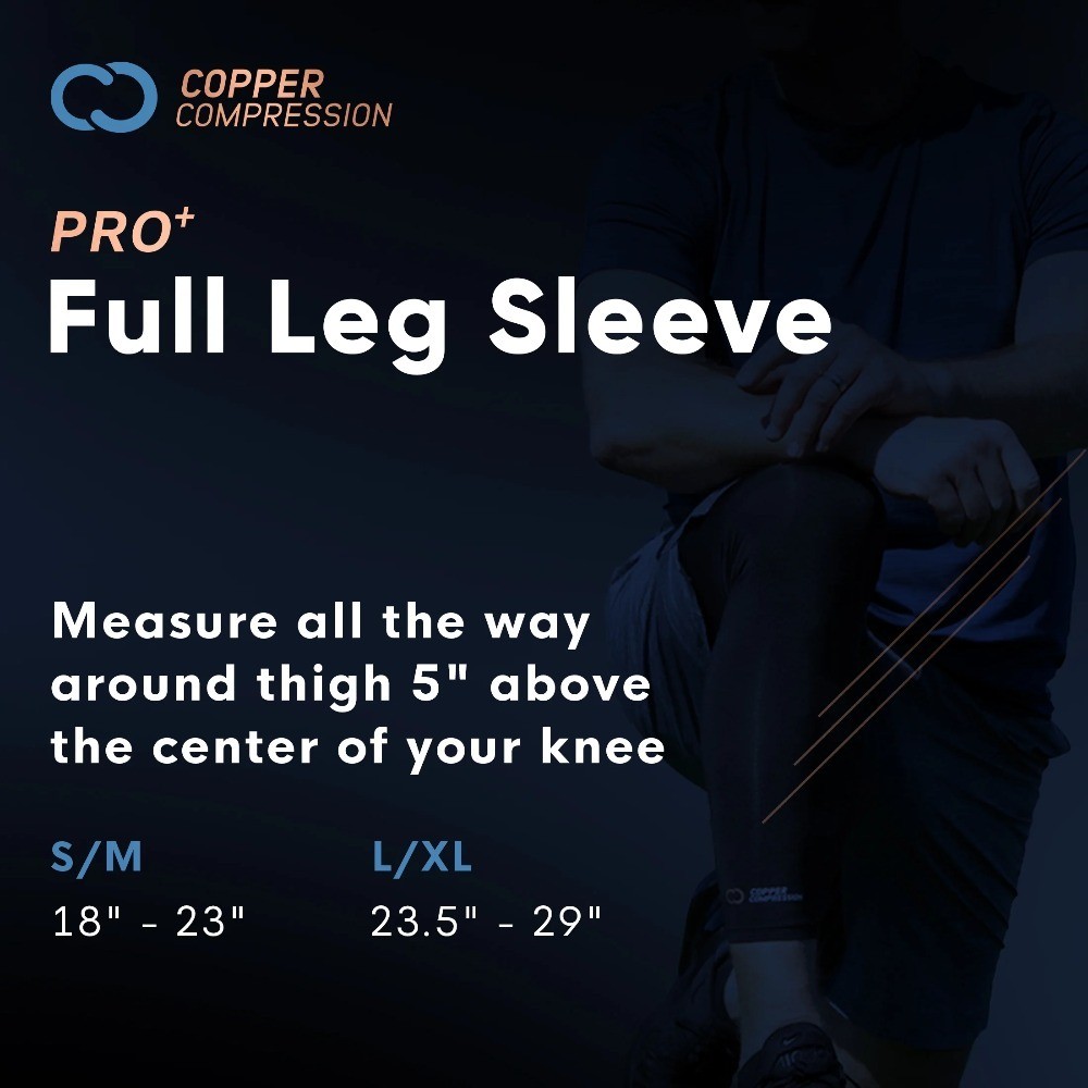 PRO+ Performance Leg Sleeve S/M: Compression for Pain Relief from Shin Splints