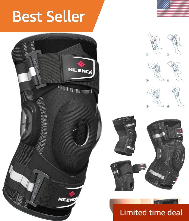Professional Knee Brace, Hinged Knee Support for Women & Men Relief