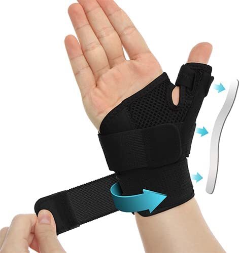 1 Pair Thumb Spica Splint, Comfortable Thumb Brace for Right and Left Hand