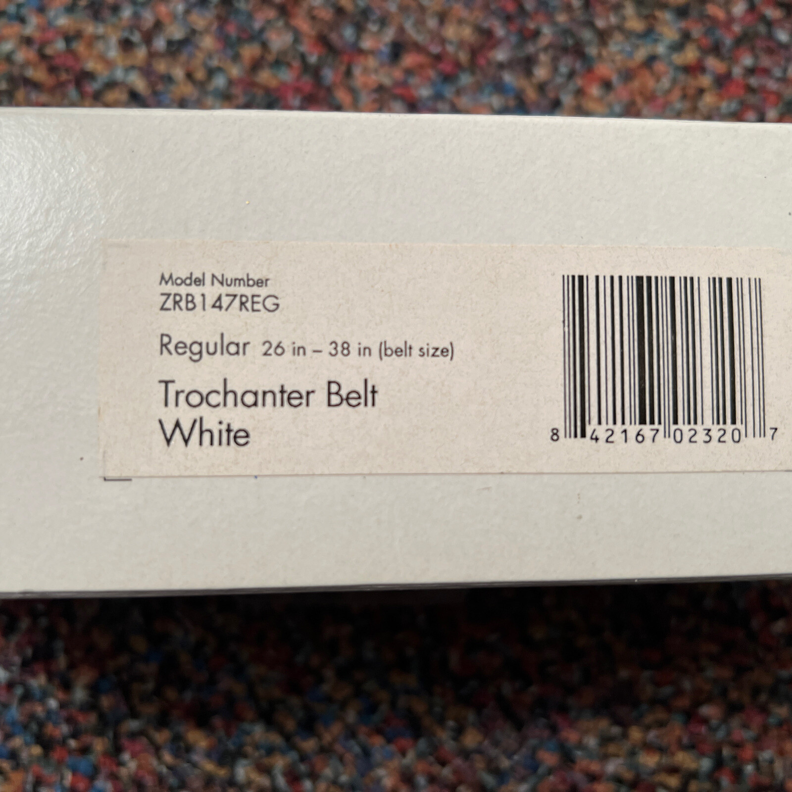 *Brand NEW* Body Sport ~ Deluxe Trochanter BELT ~ 26 In -38 In White ZRB147reg