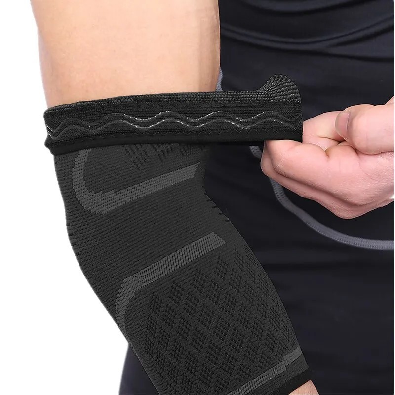 1 Piece Elbow Support Elastic Gym Fitness Nylon Protective Pad Absorb Sweat