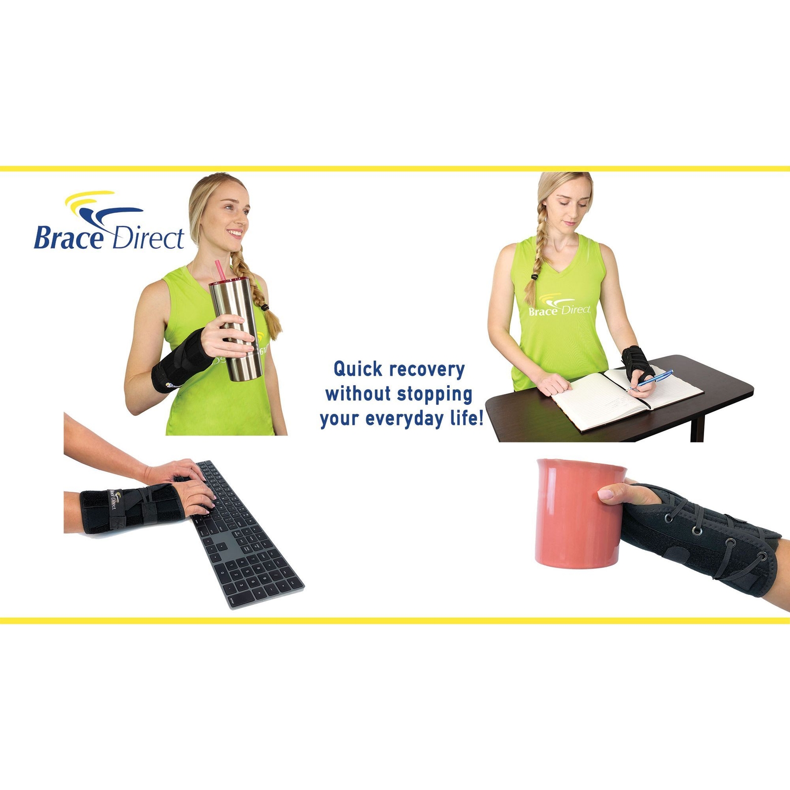 Adjustable Wrist Brace Support for Carpal Tunnel, Tendinitis Arthritis, Sprains