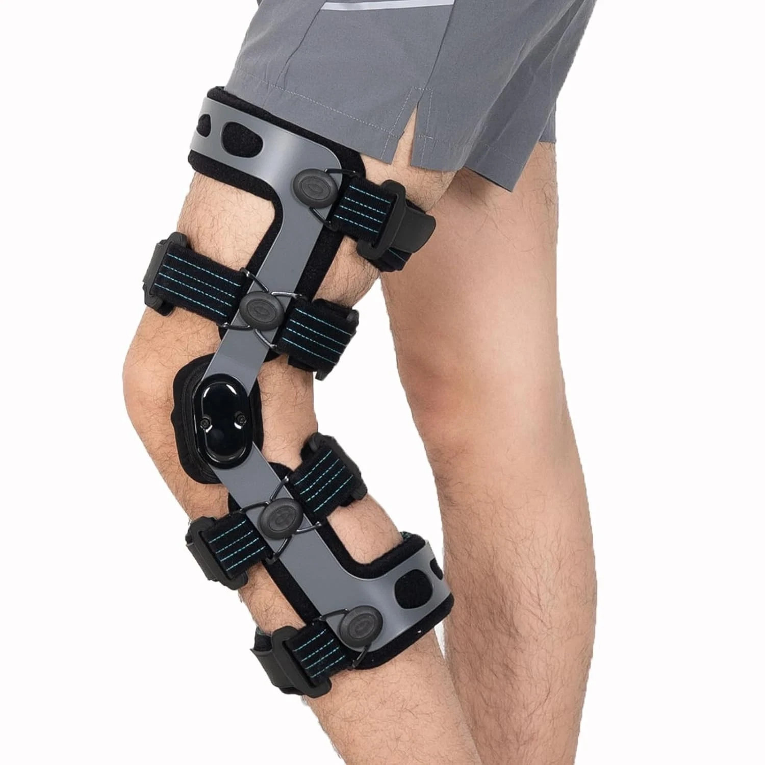 Orthopedic Hinged Knee Brace ACL MCL Injury Support Left Side Recovery Use