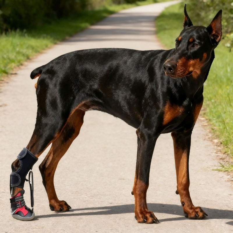 No Knuckling Boot Brace Dog Foot Brace with Reel for Dogs Dog Shoes