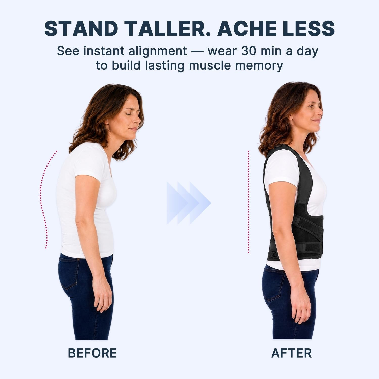 Lightweight Posture Corrector for Adults – Enhances Spine and Shoulder Alignment