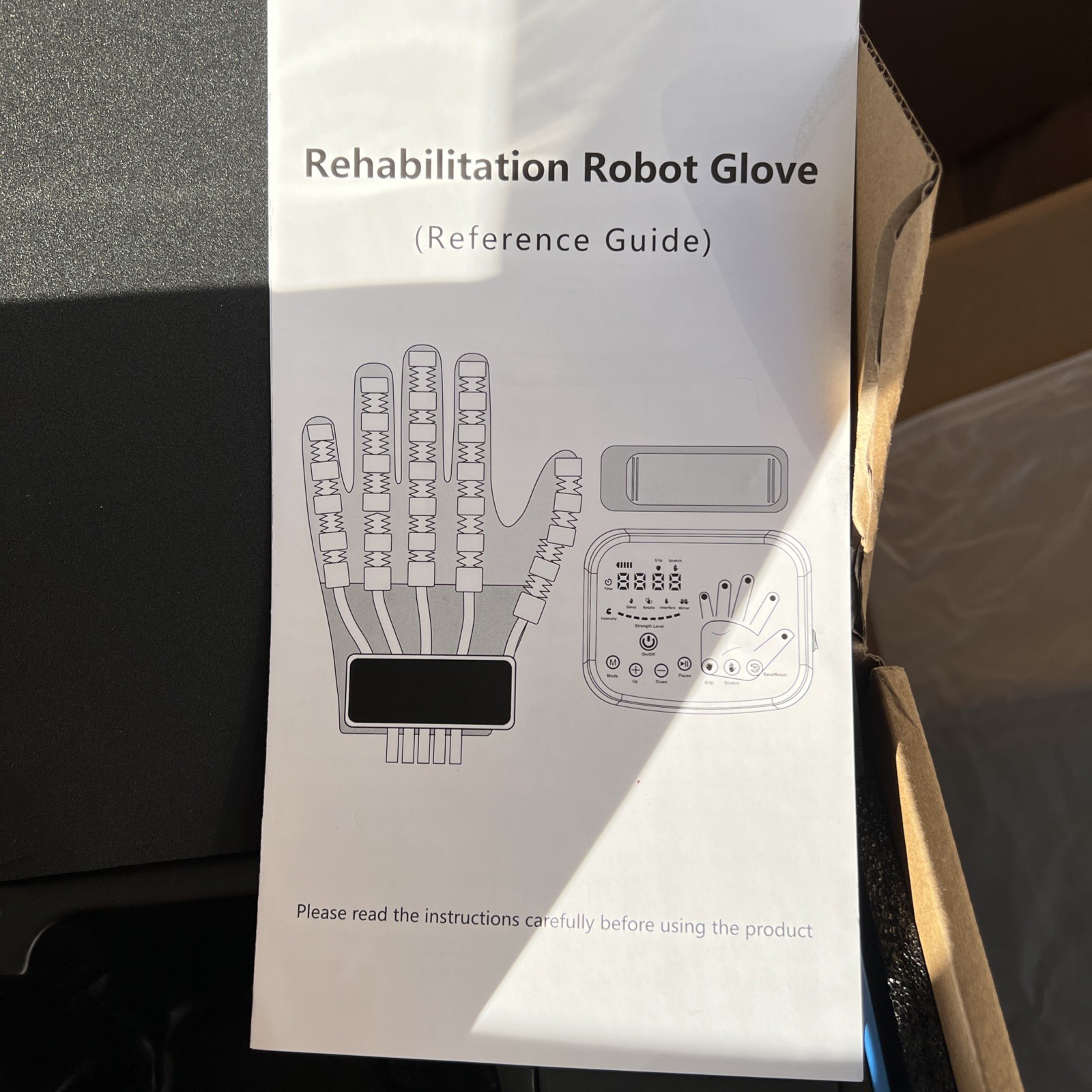 Hand Function Rehabilitation Robot Gloves for Finger Hemiplegia Trainer S/M/L/XL