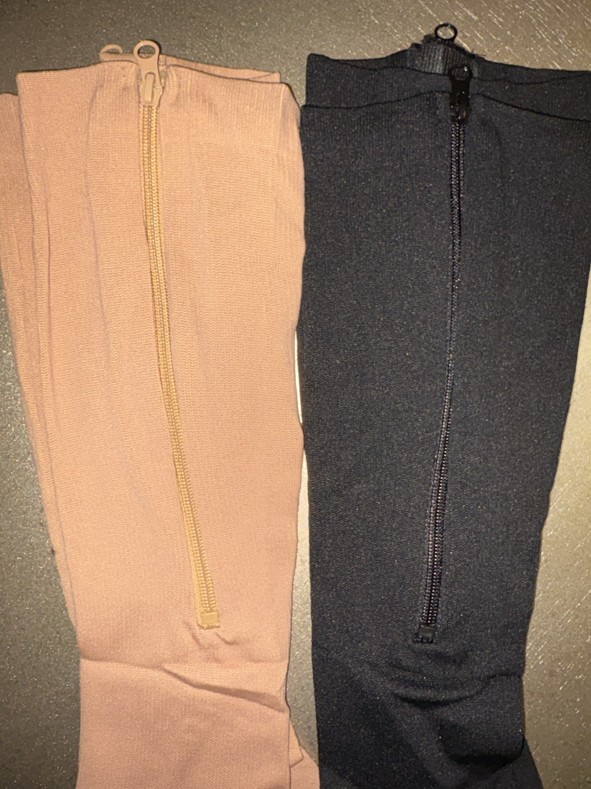 ZIPPER COMPRESSION SOCKS 2 Pair – WIDE PLUS 4XL – 15-20 mm Knee High Support NEW