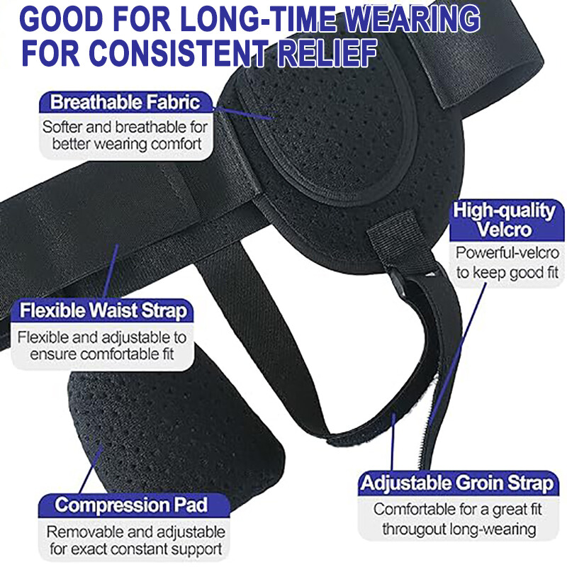 Unisex Inguinal Groin Hernia Support Belt Truss Brace Straps Band Pain Relief US
