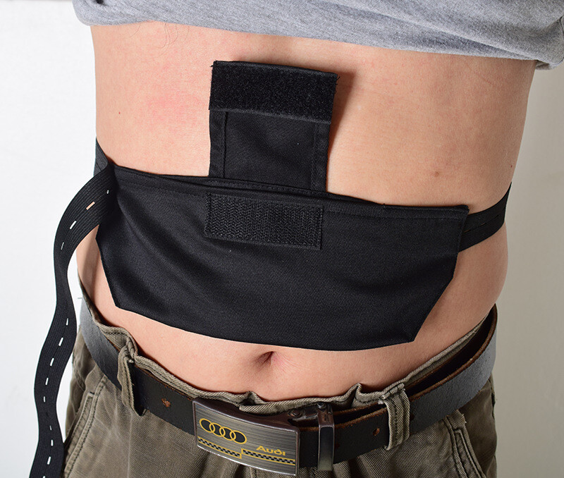 Grommet Peritoneal Dialysis Belt PD Catheter Holder Belt Breathable Adjustable