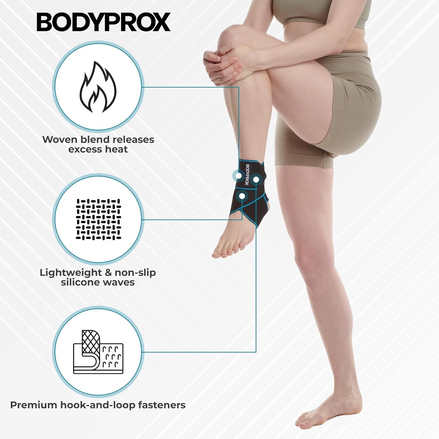 2-Pack Adjustable Compression Ankle Brace – Sports Protection for All Ages