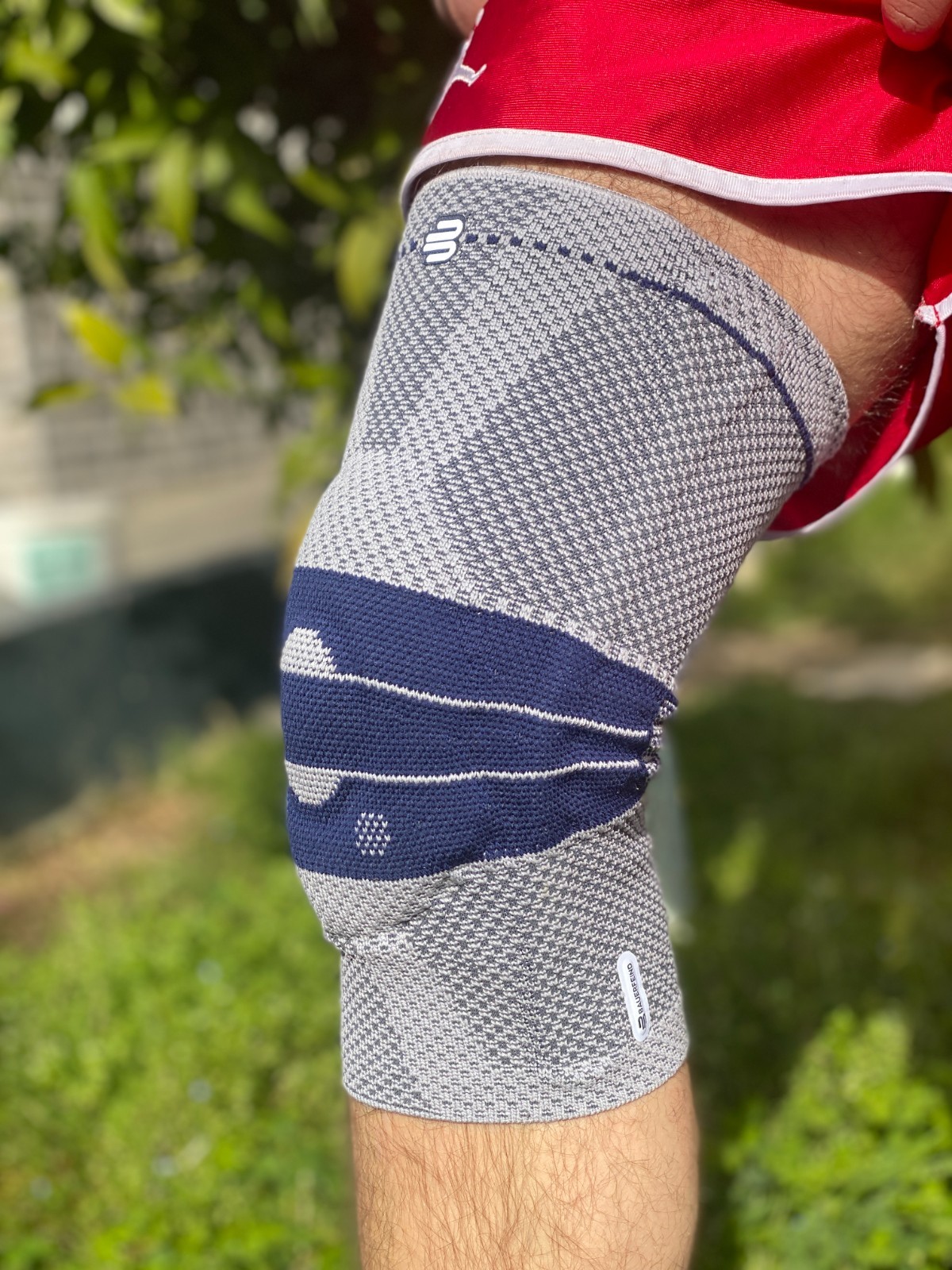Bauerfeind GenuTrain Size 5 Knee Joint Hinge Brace Patella Support Sleeve ACL