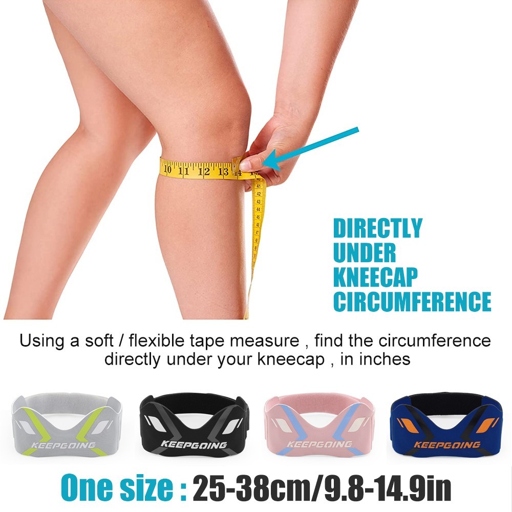 1Pc Adjustable Patella Knee Strap Pain Relief Support Brace for Sports Workout