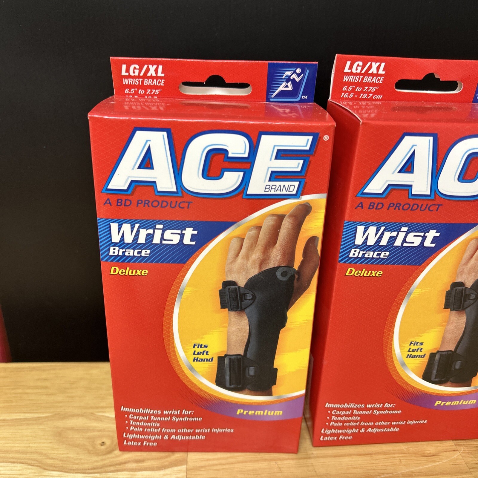 Ace Wrist Brace Deluxe Premium Size LG/XL Buying Both