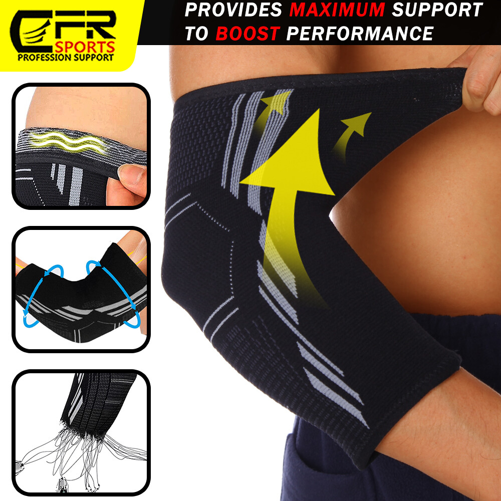 Copper Elbow Brace Compression Support Sleeve Arthritis Tendon Joint Pain Wrap @
