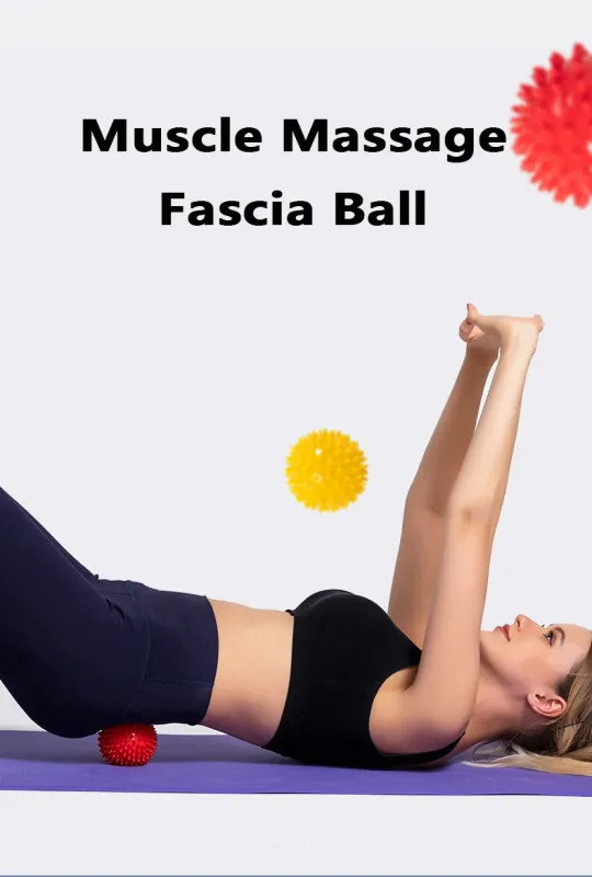 PVC Spiked Massage Ball Trigger Point Fitness Plantar Pain Relief 9cm