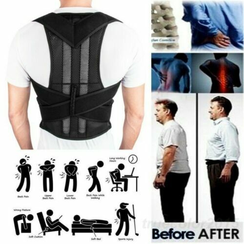 Corrector de Postura Espalda Lumbar Aliviar el dolor de Espalda y Hombro
