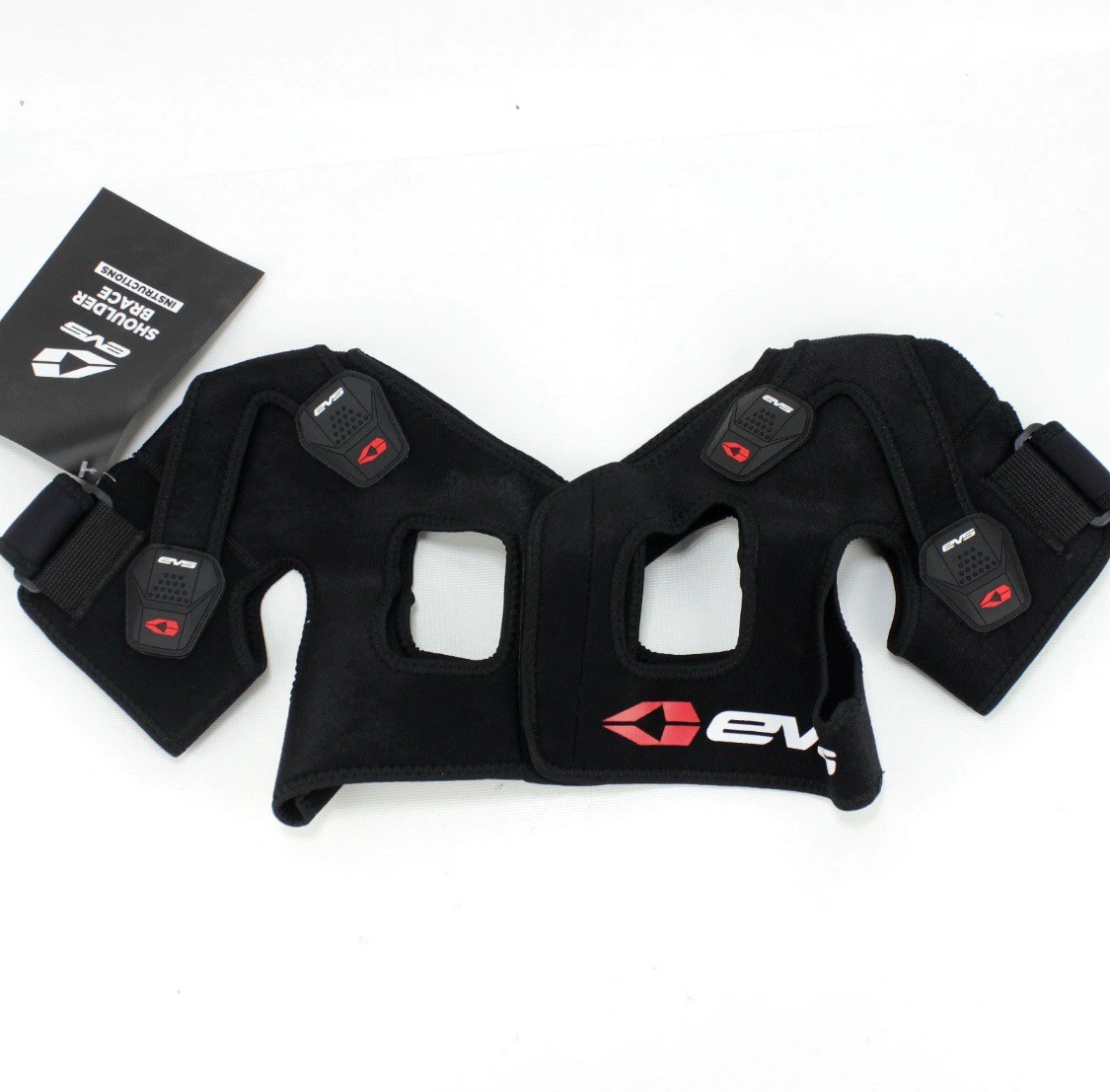 EVS SB05 Bilateral Shoulder Stabilizer Brace Black, Dual X-Strap – Sz. Small