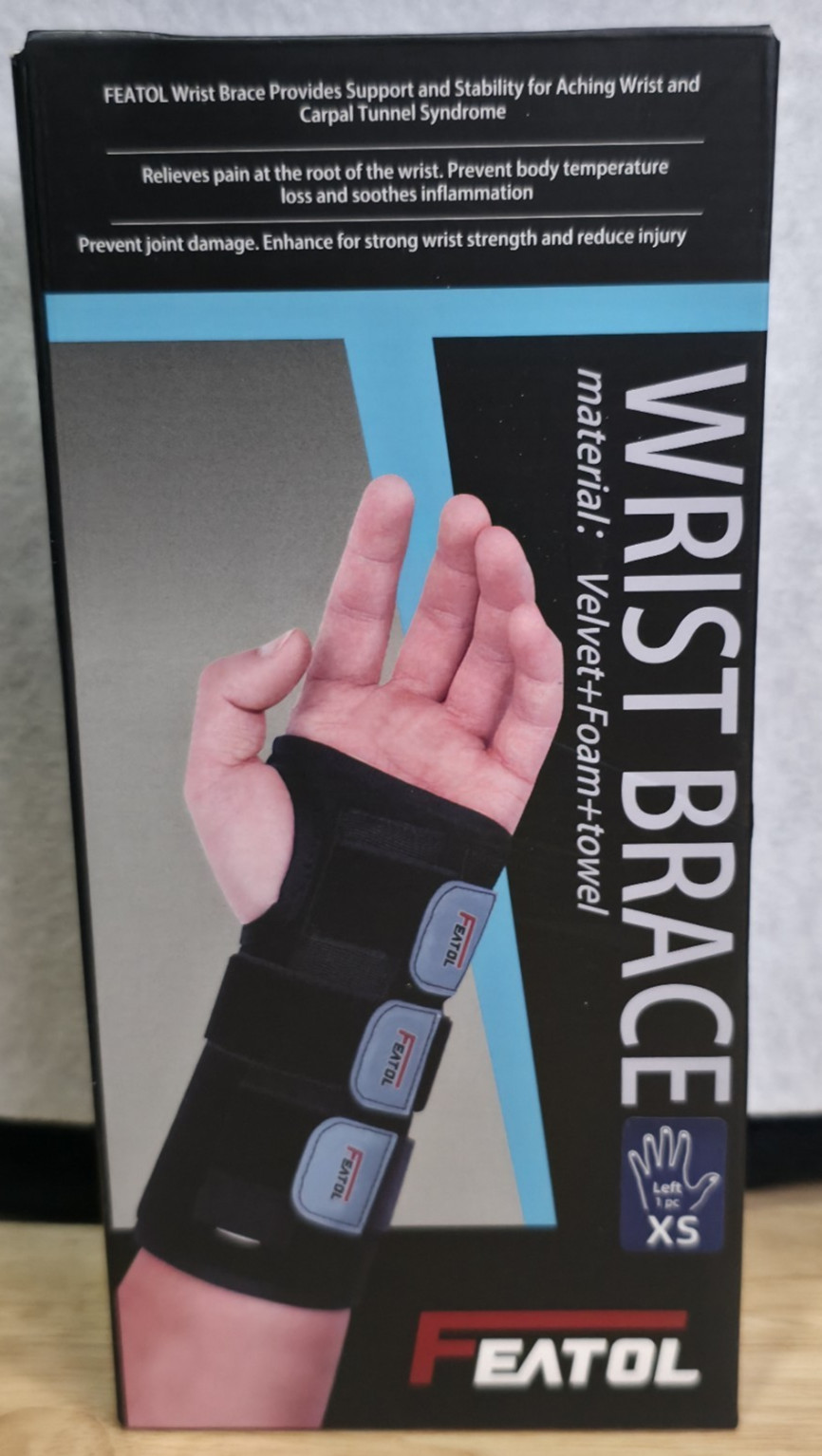 Featol Wrist Brace for Carpal Tunnel and Aching Wrist Left XS – NIB