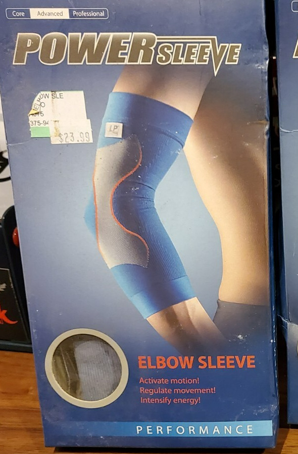 Size EXTRA LARGE Advanced LP Support Performance LYCRA Blue Power Sleeve NEW XL