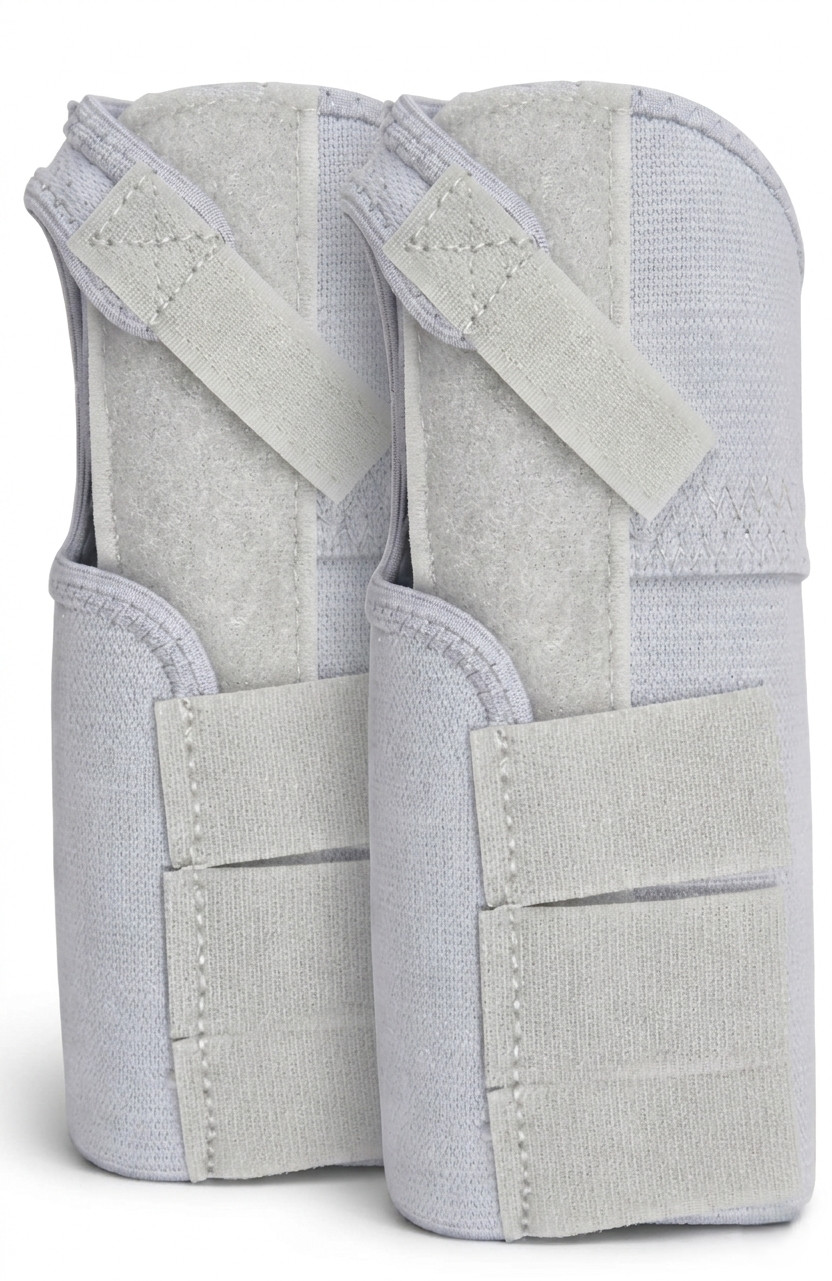 Ossur Elastic Wrist Support Brace Right Medium Gray 207075 Pack of 2