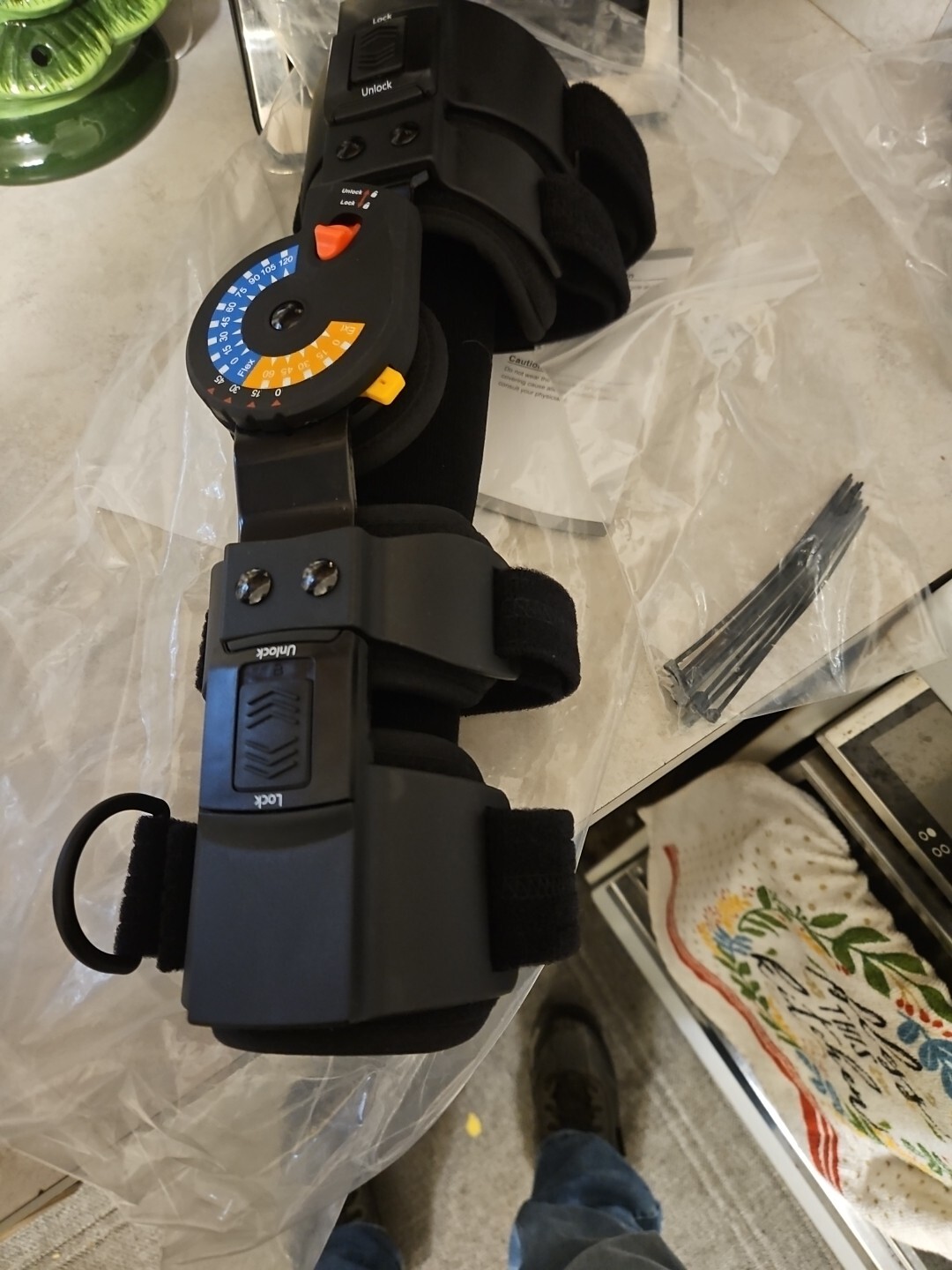 Left & Right- Hinged Elbow Braces -W/ SLING- Post Op Or Injury Recovery -NEW