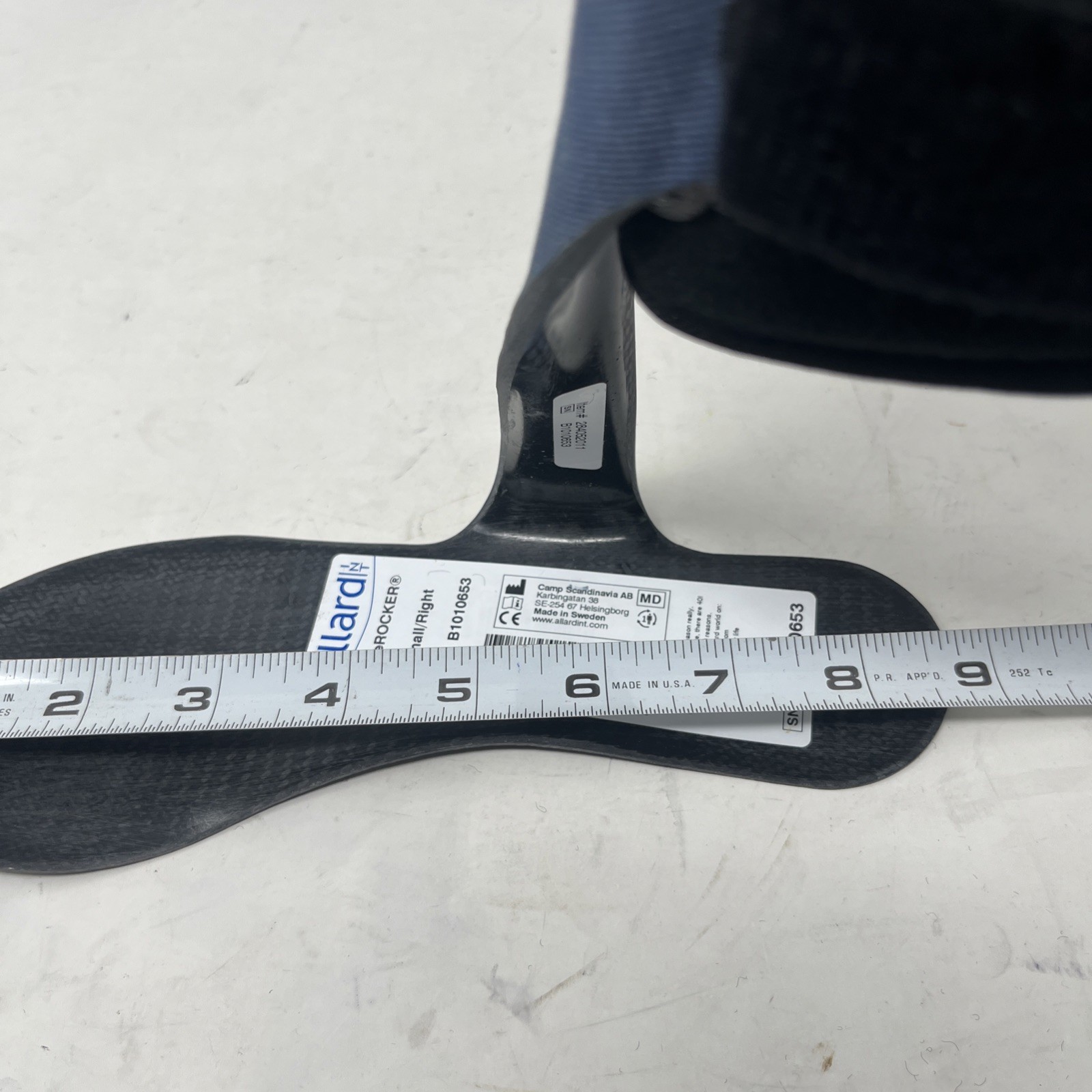 Allard BlueRocker Right Small S Adjustable Blue Black Leg & Foot Orthosis