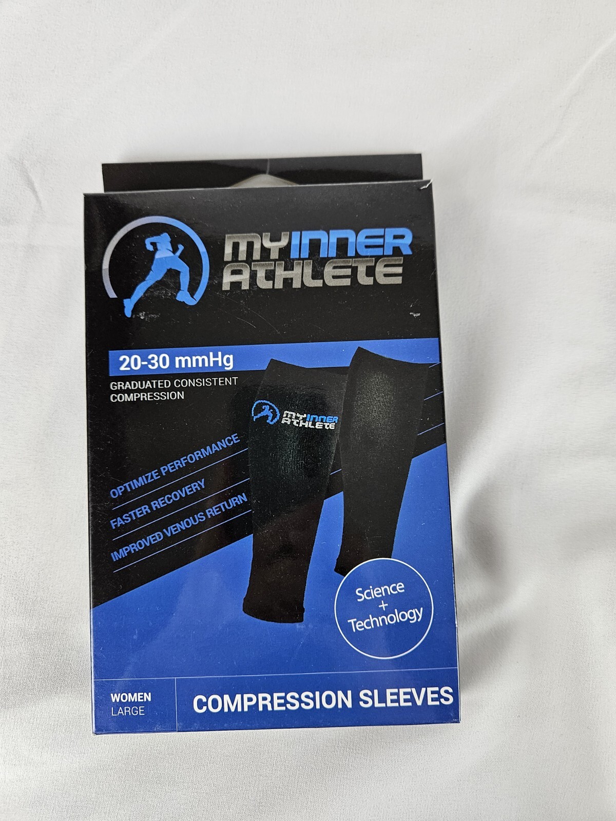 My inner Athlete Womens Large compression sleeves Calf Leg & Shin