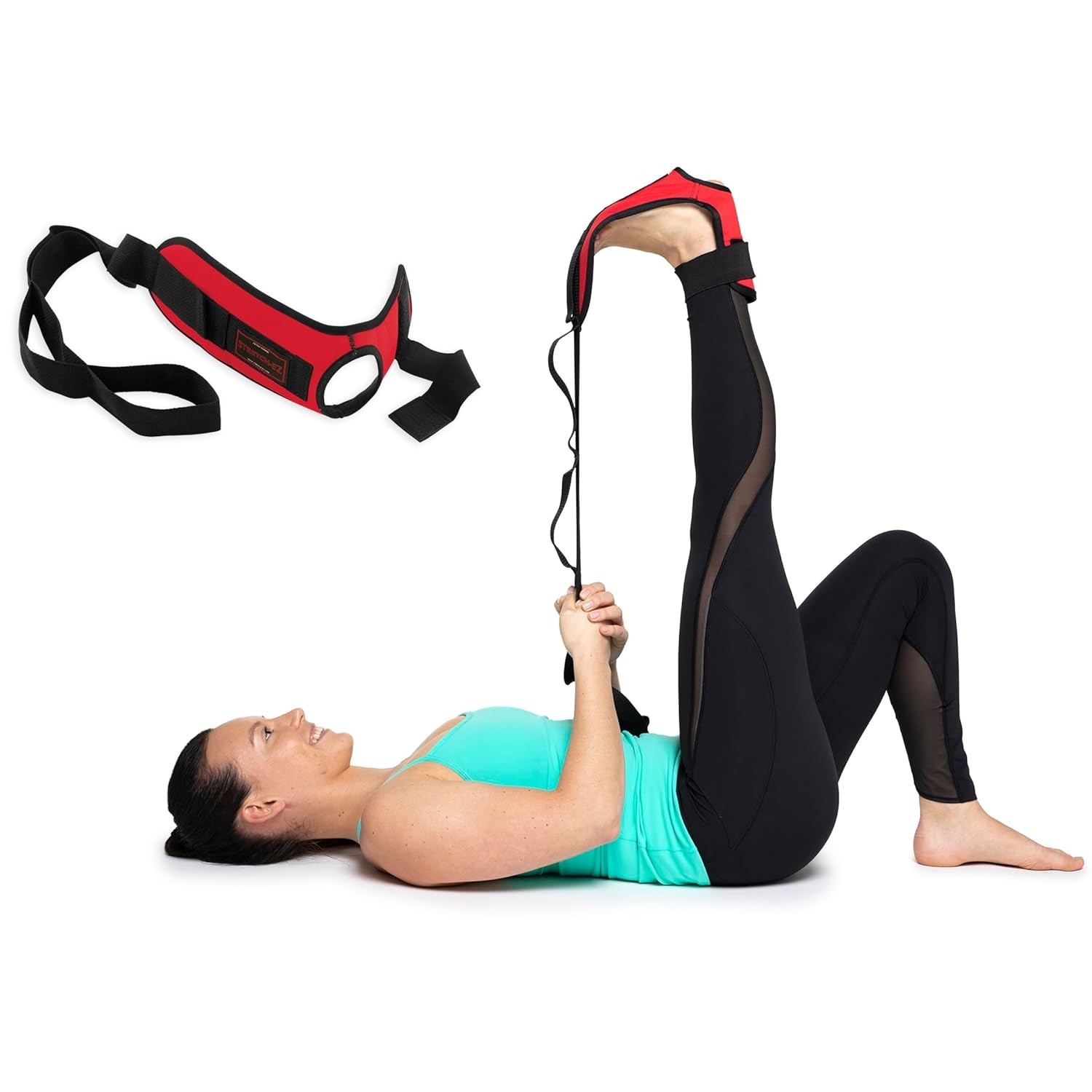 Hamstring Stretch Strap and Achilles Tendon Stretcher, for Physical Therapy