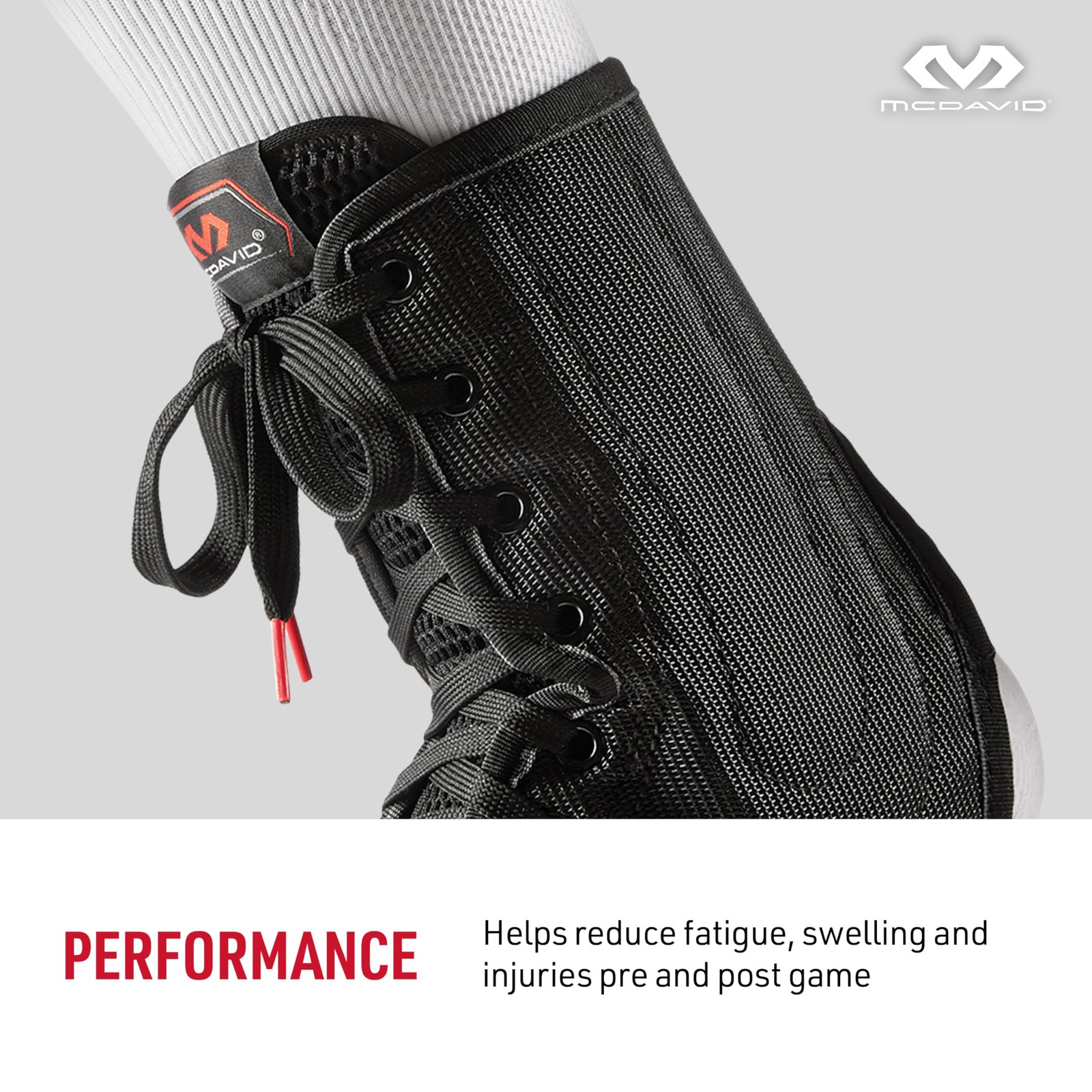 Ankle Brace Lace-Up with Stays Maximum Support Compression Breathable