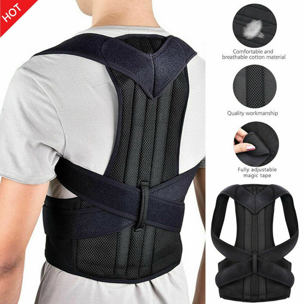 Back Brace Posture Corrector Women Men Shoulder Straightener Adjustable Support