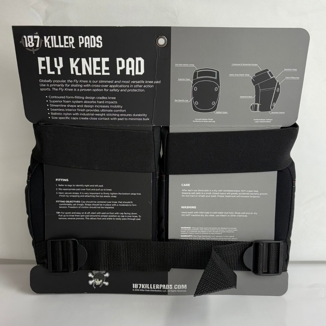 187 Fly Knee pads Black *Minor Surface Cracks* – NEW FREE SHIPPING AUS