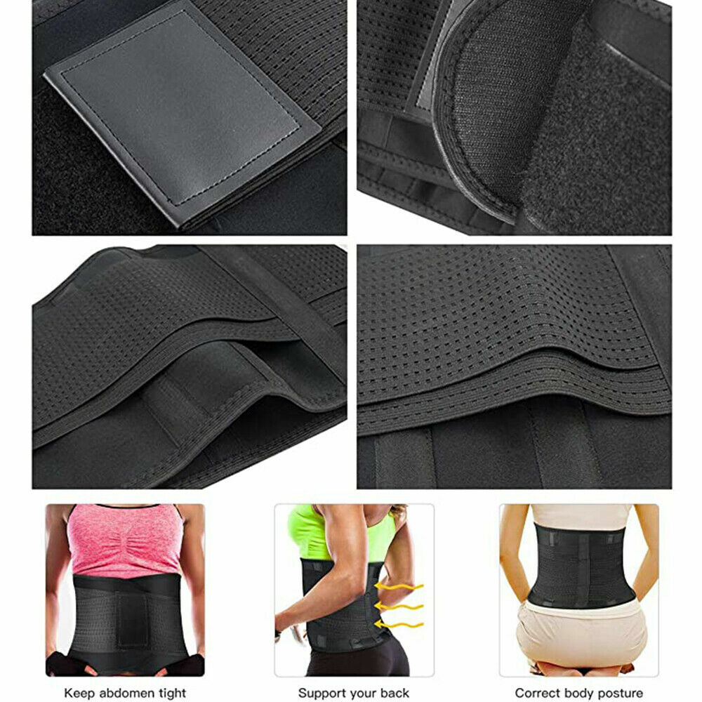 Lower Back Pain Brace Lumbar Support Waist Belt Scoliosis Work Gym For Men Women