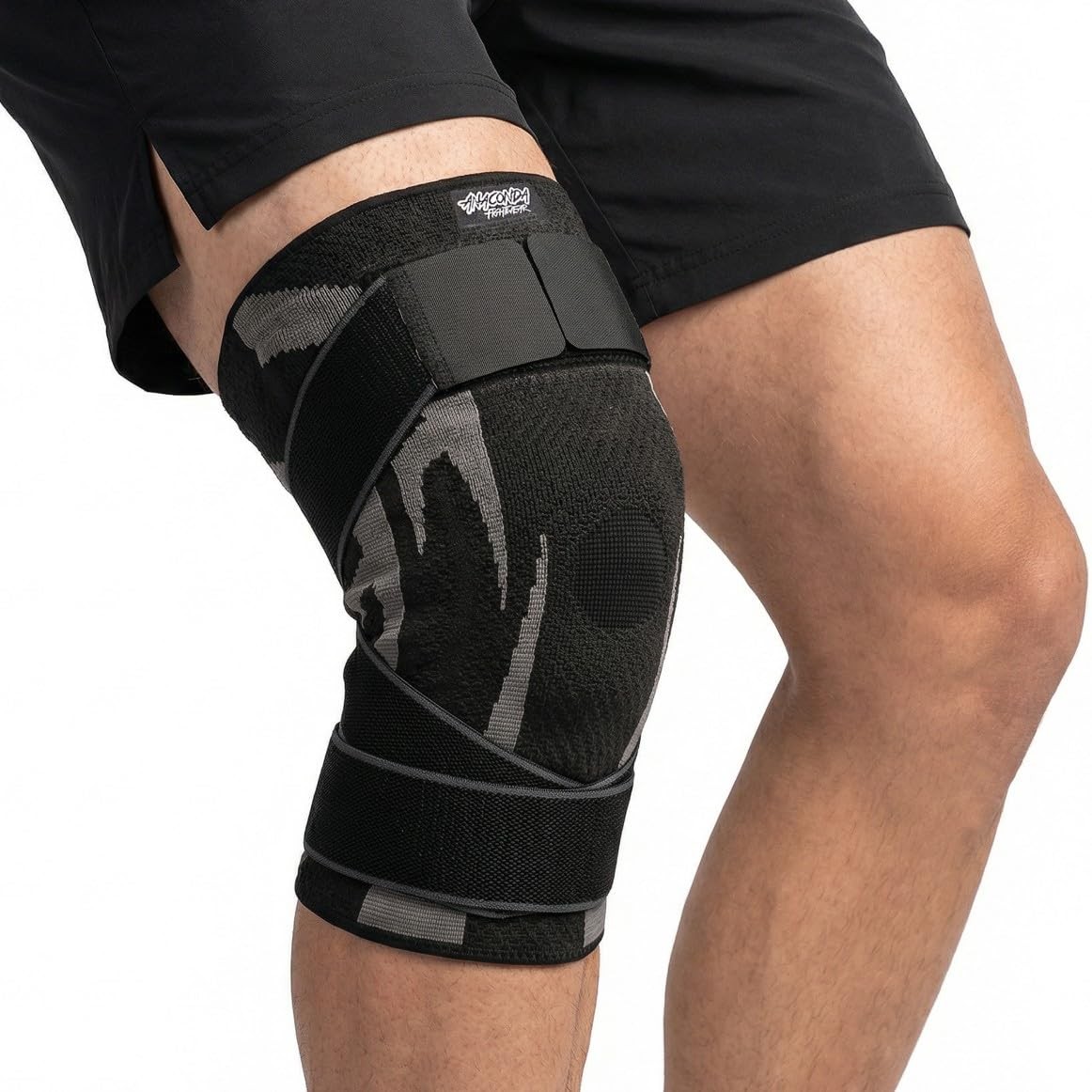 Anaconda Fightwear Knee Brace for Men and Women – Adjustable Knee Compression…