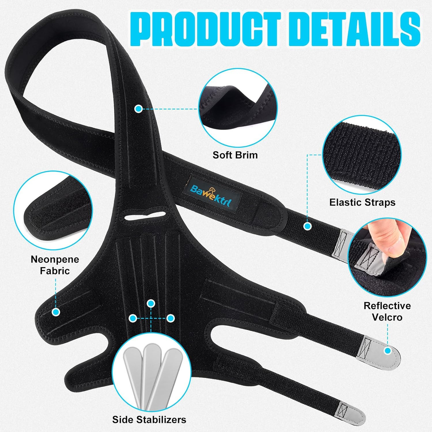 Dog Knee Brace for Back Leg,Cruciate Ligament Care Knee Brace for Dogs Rear Leg,