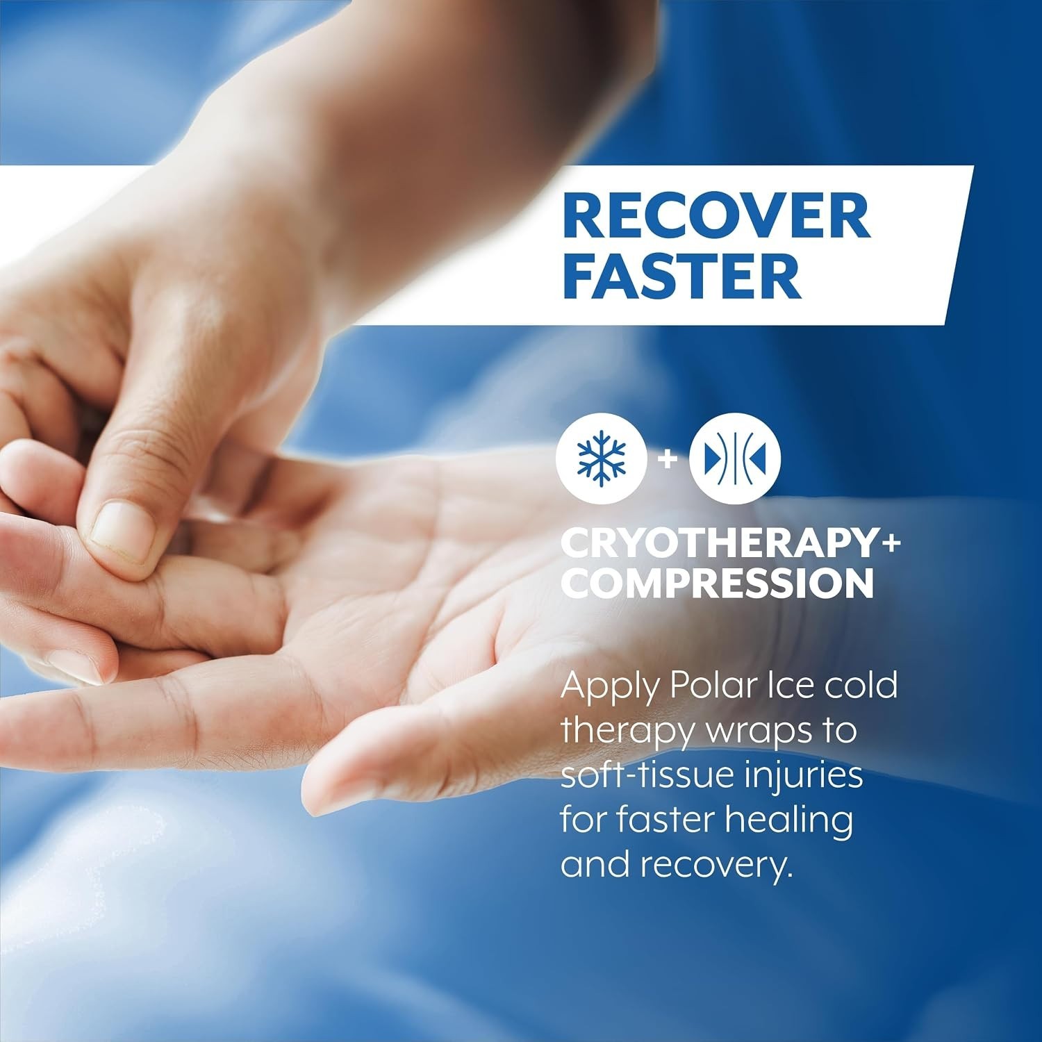 Supportive Finger Sleeve with Built-in Ice Pack for Strained or Sprained Fingers