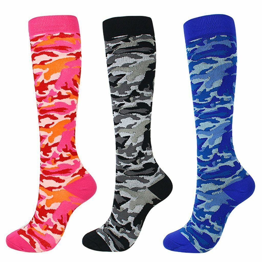 2pc Nylon Compression Socks 20-30mmHg Graduated Support Mens Womens Sports Socks