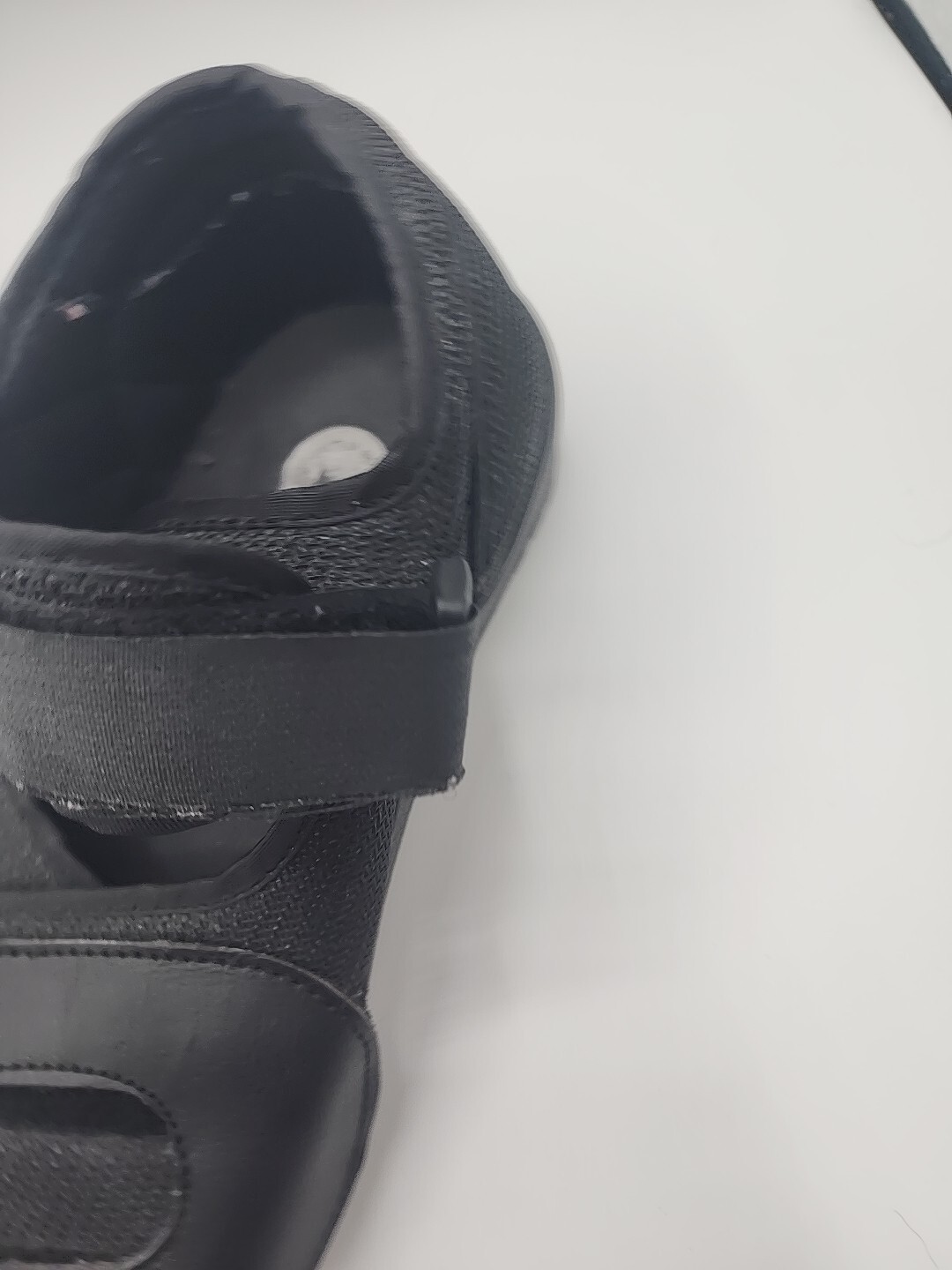 Ovation Medical Size Medium Post Op Flat Surgical Shoe Round Toe Black Orthotic