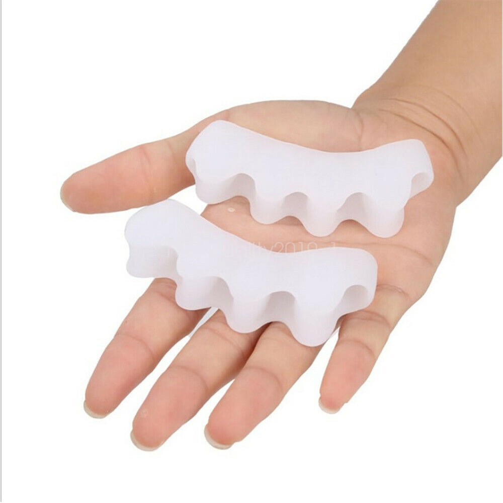 2x Straightener Separator Gel Toe Bunion Spreader Corrector Pain Relief Care