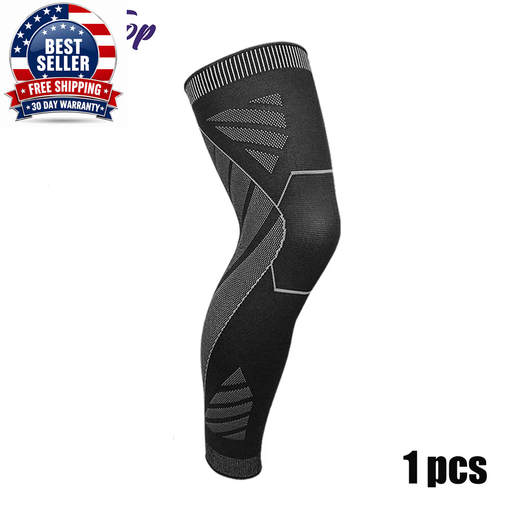 Long Leg Compression Sleeves,Full Leg Sleeve Long Knee Brace Knee Support Protec