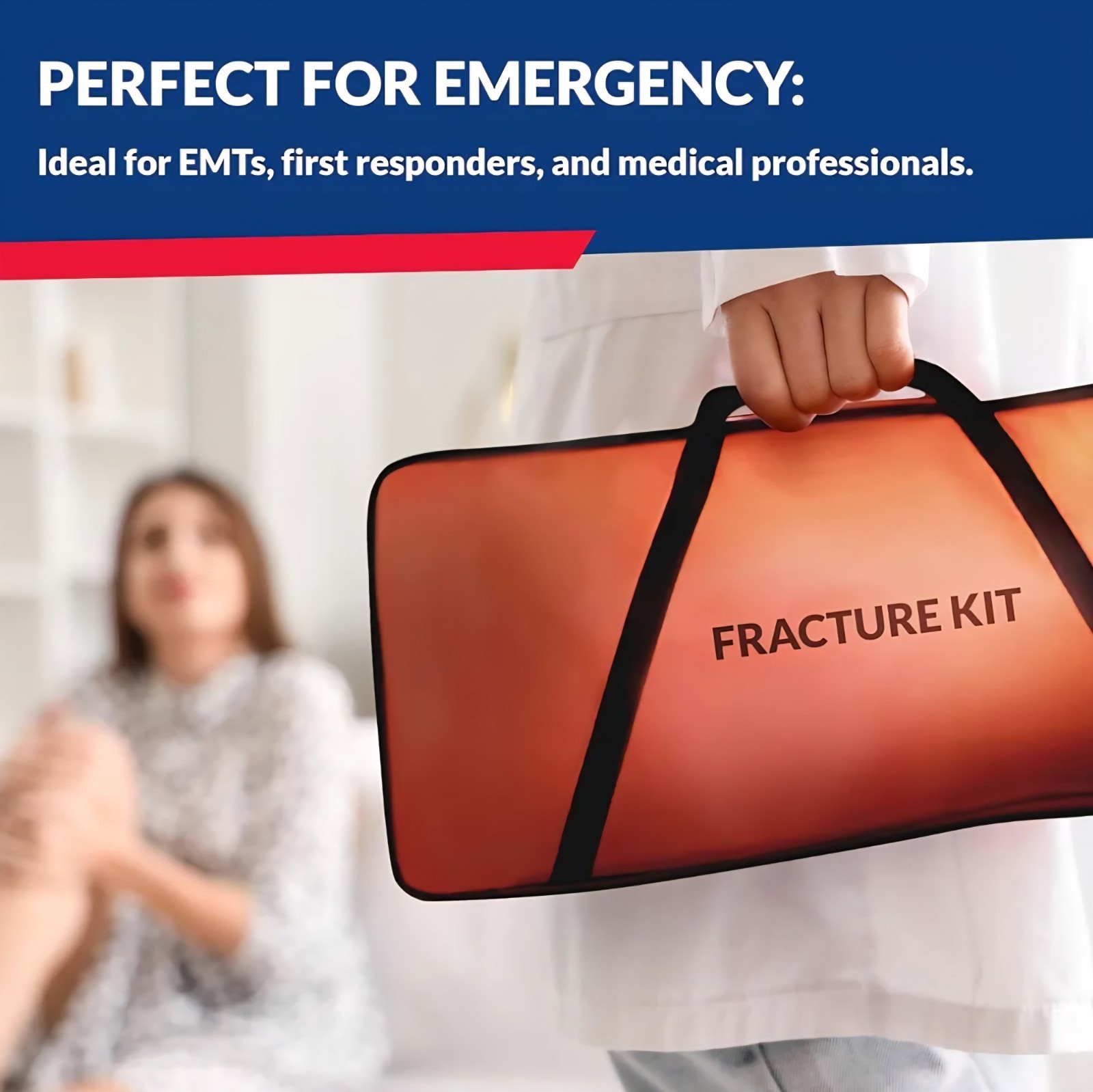 Dixie EMS Fracture Splint Kit – Emergency Immobilization Arm/Leg/Shoulder Adult