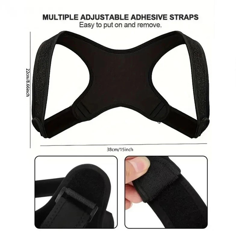 Posture Corrector Back Brace Adjustable Shoulder Support Belt Men Women Adults
